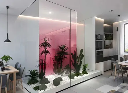 Film gradient moyen rouge